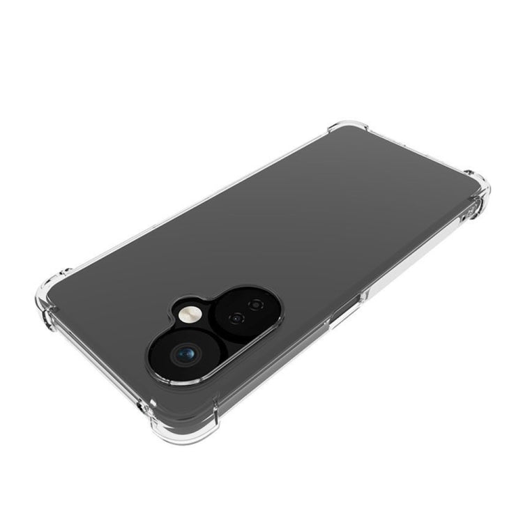For OnePlus Nord CE 3 Lite Shockproof Non-slip Thickening TPU Phone Case(Transparent) - OnePlus Cases by buy2fix | Online Shopping UK | buy2fix