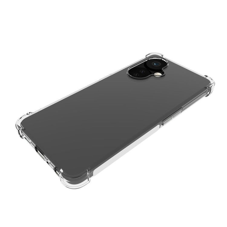 For OnePlus Nord CE 3 Lite Shockproof Non-slip Thickening TPU Phone Case(Transparent) - OnePlus Cases by buy2fix | Online Shopping UK | buy2fix