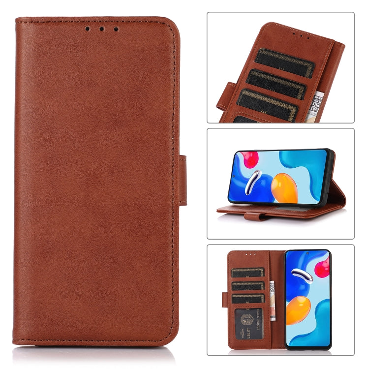 For Nokia C32 Cow Texture Leather Phone Case(Brown) - Nokia Cases by buy2fix | Online Shopping UK | buy2fix