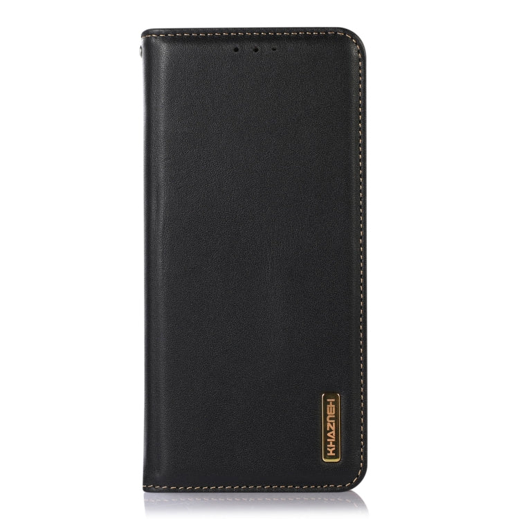 For Motorola ThinkPhone 5G KHAZNEH Nappa Top Layer Cowhide Leather Phone Case(Black) - Motorola Cases by buy2fix | Online Shopping UK | buy2fix