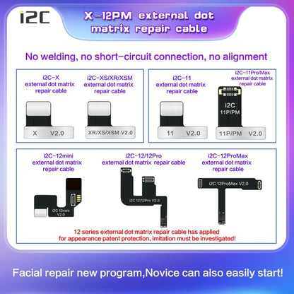 For iPhone XS / XR / XS Max i2C MC12 SK-BOX Dot-matrix Flex Cable V2.0 - Repair & Spare Parts by buy2fix | Online Shopping UK | buy2fix