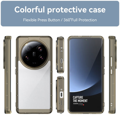 For Xiaomi 13 Ultra Colorful Series Acrylic + TPU Phone Case(Transparent Grey) - 13 Ultra Cases by buy2fix | Online Shopping UK | buy2fix