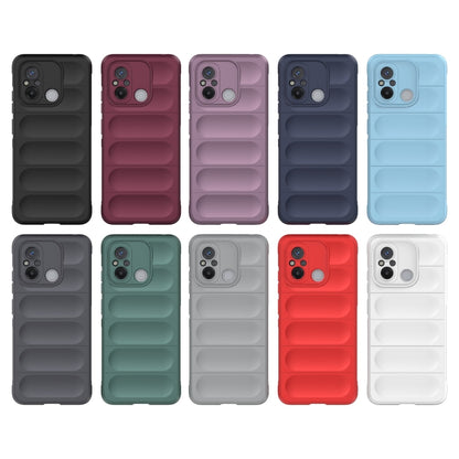 For Xiaomi Redmi 12C Magic Shield TPU + Flannel Phone Case(Dark Green) - Xiaomi Cases by buy2fix | Online Shopping UK | buy2fix