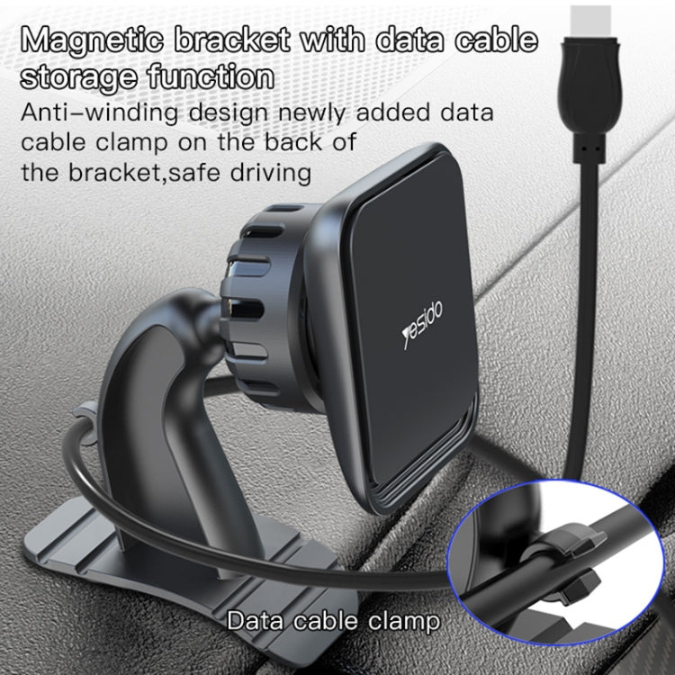 Yesido C110 Car Center Console Paste Magsafe Magnetic Phone Bracket(Black) -  by Yesido | Online Shopping UK | buy2fix