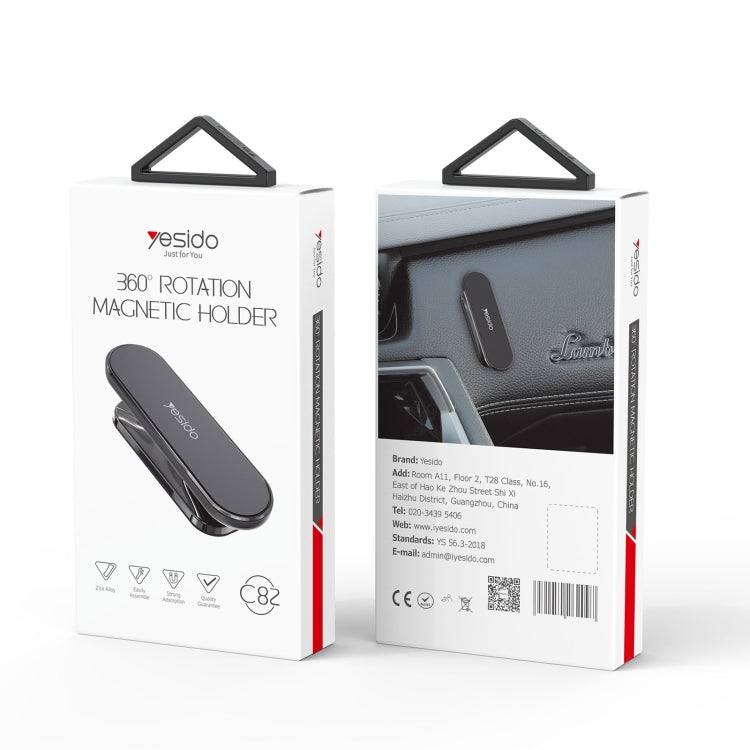 Yesido C82 Car 360 Degree Rotation Strong Magnetic Phone Holder(Black) -  by Yesido | Online Shopping UK | buy2fix