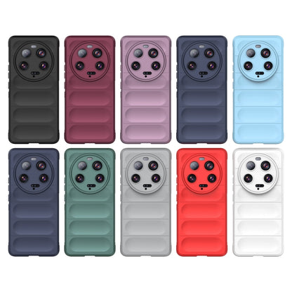 For Xiaomi 13 Ultra Magic Shield TPU + Flannel Phone Case(Light Blue) - 13 Ultra Cases by buy2fix | Online Shopping UK | buy2fix