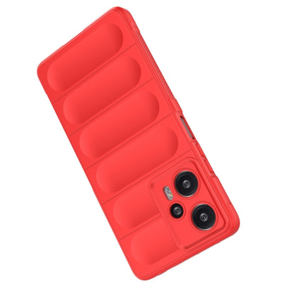 For Xiaomi Redmi Note 12 Turbo Magic Shield TPU + Flannel Phone Case(Black) - Xiaomi Cases by buy2fix | Online Shopping UK | buy2fix