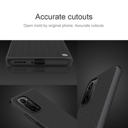 For Xiaomi Redmi K40 / K40 Pro / K40 Pro+ NILLKIN Shockproof TPU + PC Textured Phone Case(Black) - Xiaomi Cases by NILLKIN | Online Shopping UK | buy2fix