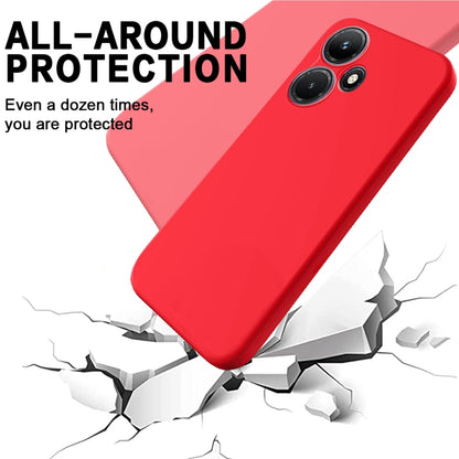 For Infinix Hot 30 Play Pure Color Liquid Silicone Shockproof Phone Case(Red) - Infinix Cases by buy2fix | Online Shopping UK | buy2fix