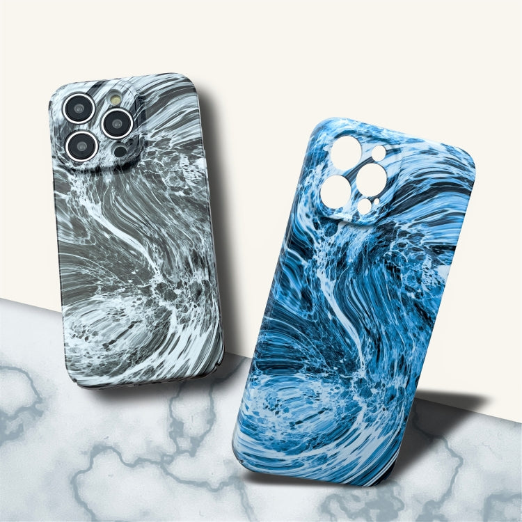 For iPhone 11 Marble Pattern Phone Case(Blue White) - iPhone 11 Cases by buy2fix | Online Shopping UK | buy2fix