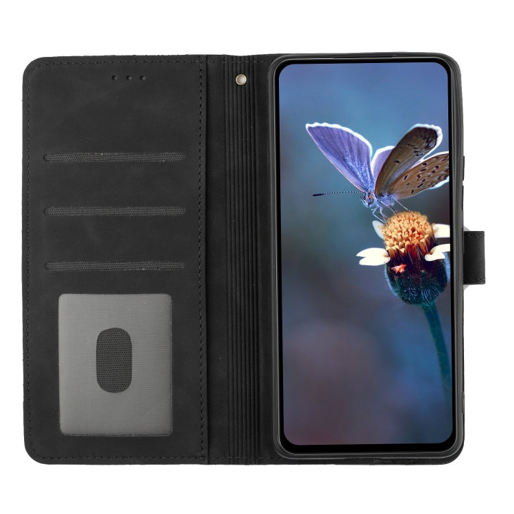 For Xiaomi 11T / 11T Pro Flower Embossing Pattern Leather Phone Case(Black) - Xiaomi Cases by buy2fix | Online Shopping UK | buy2fix