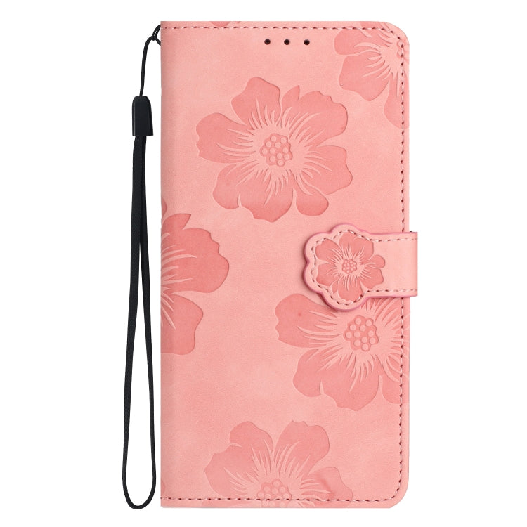 For Xiaomi 12T  / 12T Pro Flower Embossing Pattern Leather Phone Case(Pink) - Xiaomi Cases by buy2fix | Online Shopping UK | buy2fix