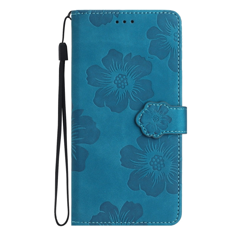 For Xiaomi Redmi Note 12S Flower Embossing Pattern Leather Phone Case(Blue) - Xiaomi Cases by buy2fix | Online Shopping UK | buy2fix