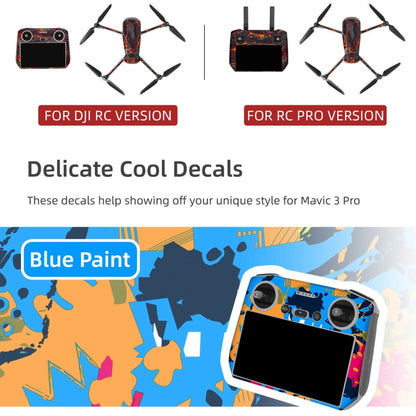 For DJI Mavic 3 Pro / RC Sunnylife Drone Body Remote Control Decorative Stickers Set(Lava Black) - Stickers by Sunnylife | Online Shopping UK | buy2fix