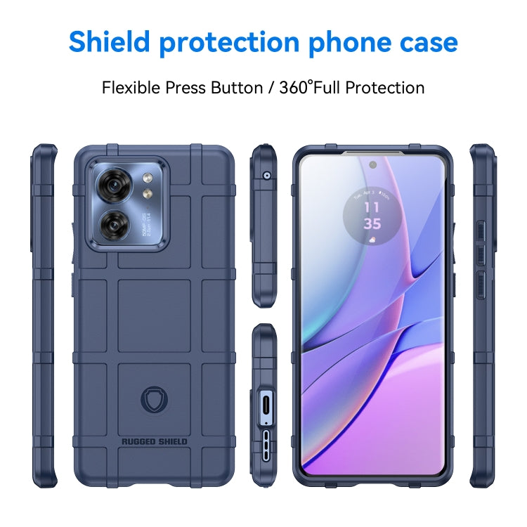 For Motorola Moto Egde 40 Full Coverage Shockproof TPU Phone Case(Blue) - Motorola Cases by buy2fix | Online Shopping UK | buy2fix