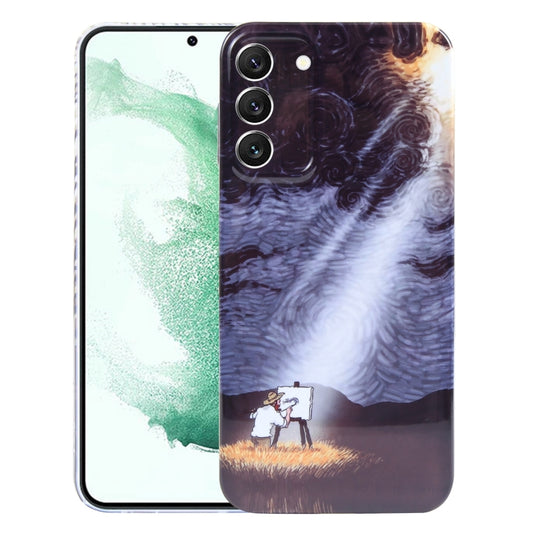 For Samsung Galaxy S22+ 5G Precise Hole Oil Painting Pattern PC Phone Case(Shine) - Galaxy S22+ 5G Cases by buy2fix | Online Shopping UK | buy2fix