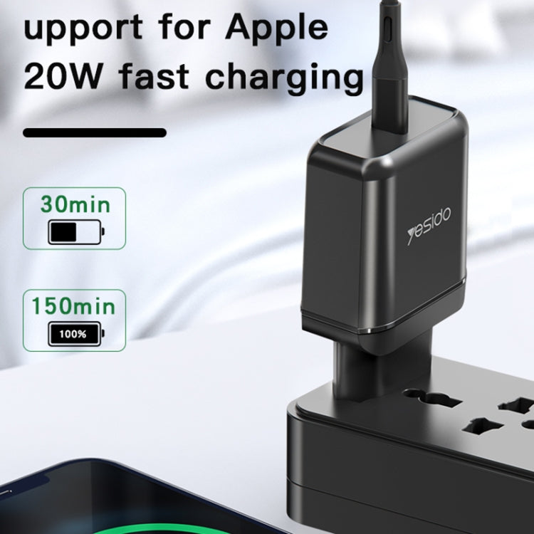 Yesido YC-29 PD 25W Type-C Port Fast Charger(EU Plug) - USB Charger by Yesido | Online Shopping UK | buy2fix