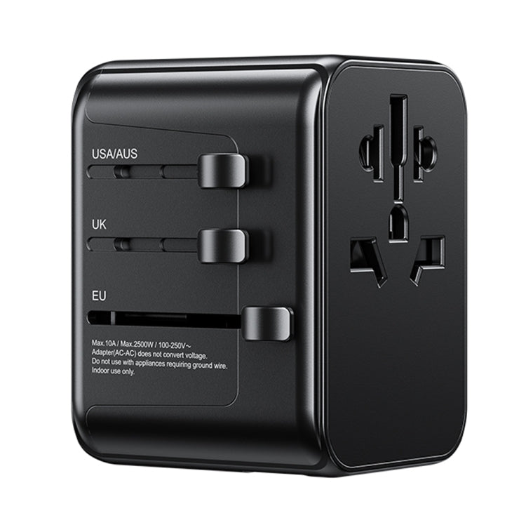 WK WP-U03 30W Multi Plug Travel Charger(Black) - International Plug Adaptor by WK | Online Shopping UK | buy2fix