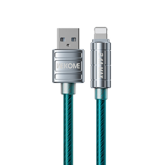 WK WDC-203i 2.4A USB to 8 Pin Data Cable, Length: 1m(Blue) - Normal Style Cable by WK | Online Shopping UK | buy2fix