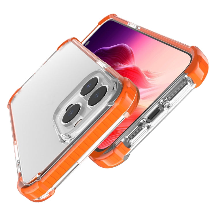 For iPhone 15 Pro Max Four-corner Shockproof TPU + Acrylic Phone Case(Orange) - iPhone 15 Pro Max Cases by buy2fix | Online Shopping UK | buy2fix