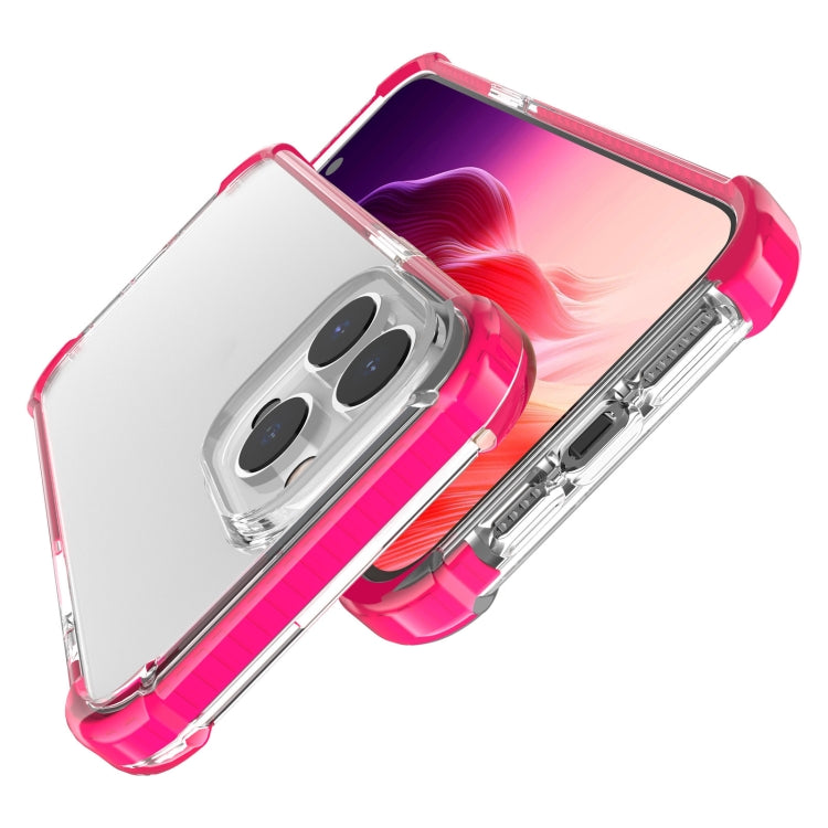 For iPhone 15 Pro Max Four-corner Shockproof TPU + Acrylic Phone Case(Pink) - iPhone 15 Pro Max Cases by buy2fix | Online Shopping UK | buy2fix