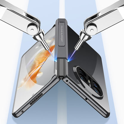 For Huawei Mate X3 GKK Integrated Hinge Folding Phone Case with Holder(Black) - Huawei Cases by GKK | Online Shopping UK | buy2fix