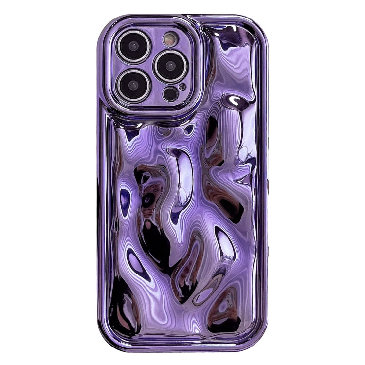 For iPhone 13 Pro Electroplating Meteorite Texture TPU Phone Case(Purple) - iPhone 13 Pro Cases by buy2fix | Online Shopping UK | buy2fix