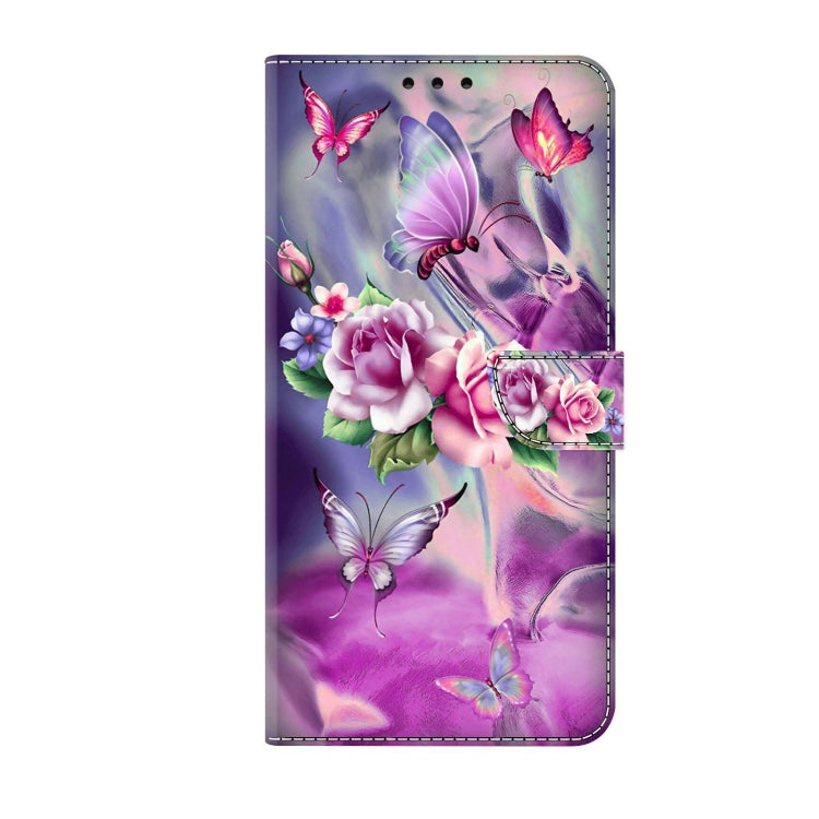 For Xiaomi Redmi 10C Crystal 3D Shockproof Protective Leather Phone Case(Butterfly) - Xiaomi Cases by buy2fix | Online Shopping UK | buy2fix