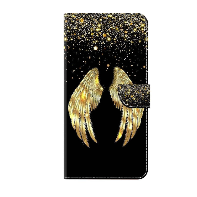 For Xiaomi Redmi Note 9 Crystal 3D Shockproof Protective Leather Phone Case(Golden Wings) - Xiaomi Cases by buy2fix | Online Shopping UK | buy2fix