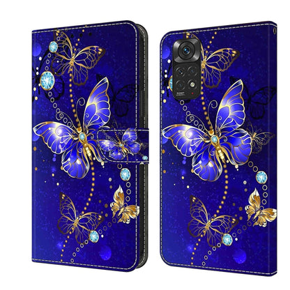For Xiaomi Redmi Note 11 Global Crystal 3D Shockproof Protective Leather Phone Case(Diamond Butterfly) - Xiaomi Cases by buy2fix | Online Shopping UK | buy2fix