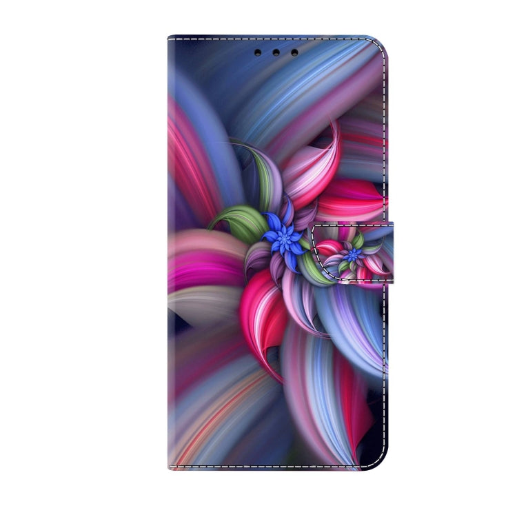 For Xiaomi Redmi 11A 4G / Redmi 12C Global Crystal 3D Shockproof Protective Leather Phone Case(Colorful Flower) - Xiaomi Cases by buy2fix | Online Shopping UK | buy2fix