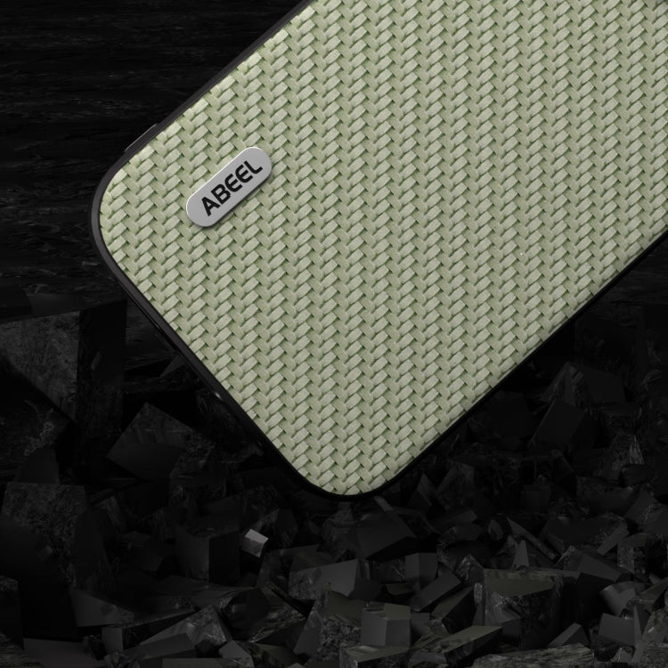 For iPhone 15 Pro Max ABEEL Carbon Fiber Texture Protective Phone Case(Green) - iPhone 15 Pro Max Cases by buy2fix | Online Shopping UK | buy2fix