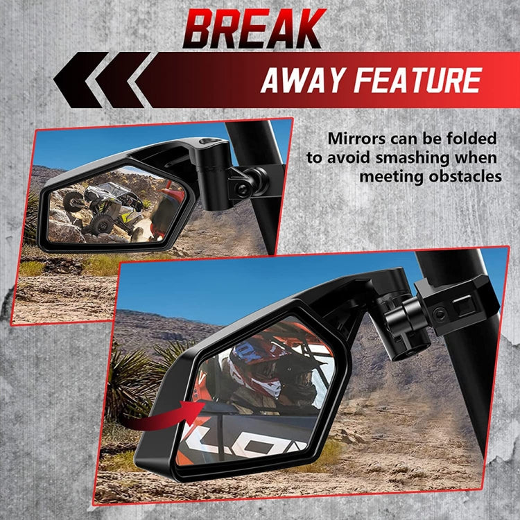 For Can-Am BRP UTV Maverick X3 Off-Road Vehicle Rearview Mirror, Model:UTV-17B Upgrade - Convex Mirror & Accessories by buy2fix | Online Shopping UK | buy2fix