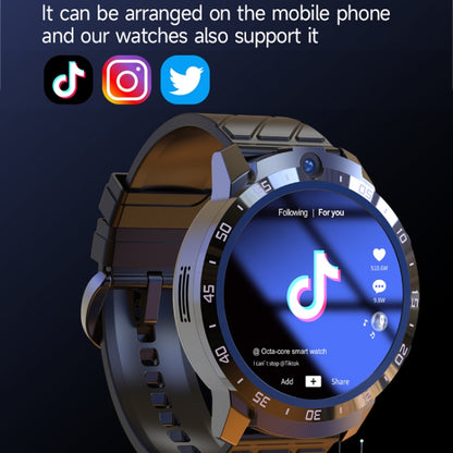 MT27 4G+64G 1.6 inch IP67 Waterproof 4G Android 8.1 Smart Watch Support Heart Rate / GPS, Type:Silicone Band - Android Watch by buy2fix | Online Shopping UK | buy2fix