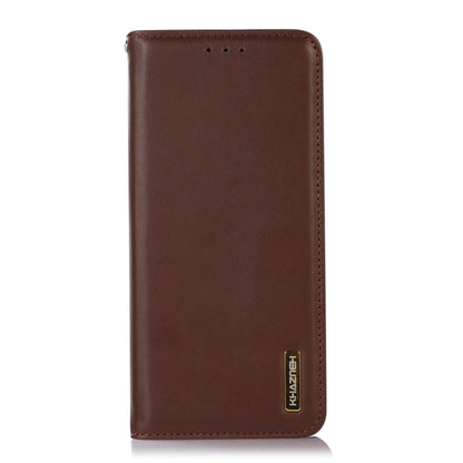 For Nokia G42 5G KHAZNEH Nappa Top Layer Cowhide Leather Phone Case(Brown) - Nokia Cases by buy2fix | Online Shopping UK | buy2fix