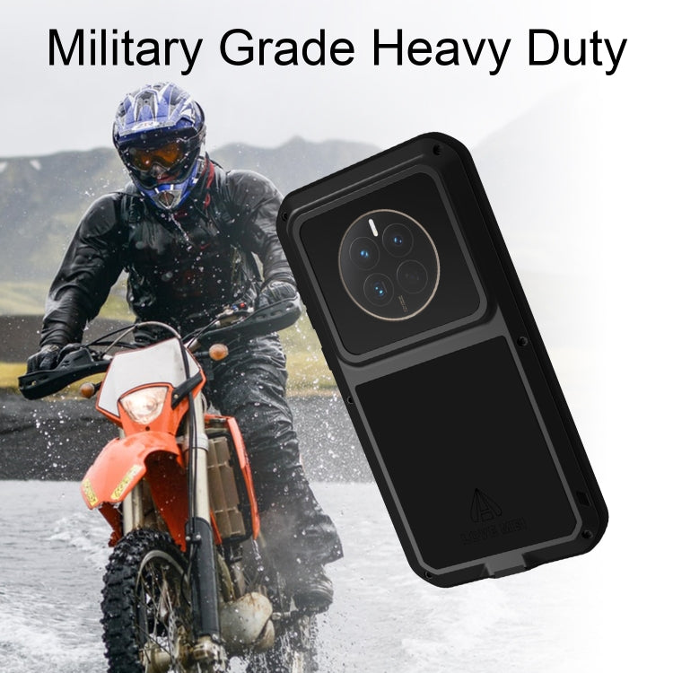For Huawei P60 / P60 Pro / P60 Art LOVE MEI POWERFUL Metal Shockproof Life Waterproof Dustproof Phone Case(Yellow) - Huawei Cases by LOVE MEI | Online Shopping UK | buy2fix