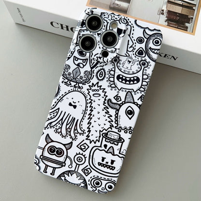 For iPhone 14 Pro Max Painted Pattern Precise Hole PC Phone Case(Bottle Monster) - iPhone 14 Pro Max Cases by buy2fix | Online Shopping UK | buy2fix