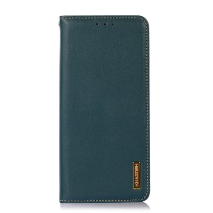 For Huawei Nova Y91 4G / Enjoy 60X KHAZNEH Nappa Top Layer Cowhide Leather Phone Case(Green) - Huawei Cases by buy2fix | Online Shopping UK | buy2fix