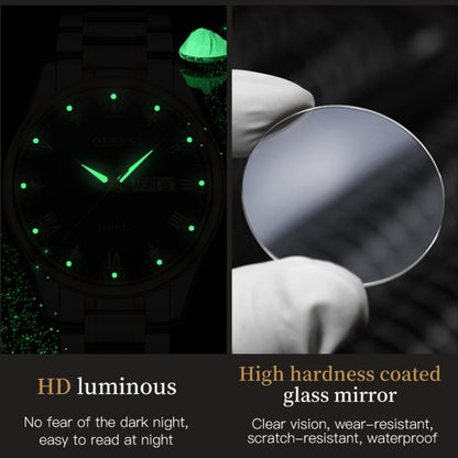 1pair OLEVS 5563 Couple Luminous Waterproof Quartz Watch(Black) - Couple Watches by OLEVS | Online Shopping UK | buy2fix