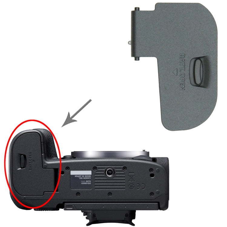 For Canon EOS R6 OEM Battery Compartment Cover - Battery Cover by buy2fix | Online Shopping UK | buy2fix