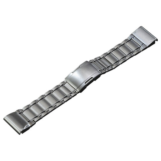 For Garmin Tactix 7 Pro/Fenix 7X/6X Pro 26mm Quick Release Five Bead Titanium Steel Watch Band(Silver) - Watch Bands by buy2fix | Online Shopping UK | buy2fix