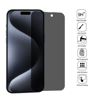 For iPhone 15 Pro Max / 15 Plus High Transparency Full Cover Anti-spy Tempered Glass Film - iPhone 15 Plus Tempered Glass by buy2fix | Online Shopping UK | buy2fix