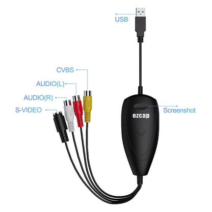 Ezcap 172 USB 2.0 Audio Video Grabber Capture Card Support Windows System - Video Capture Solutions by Ezcap | Online Shopping UK | buy2fix