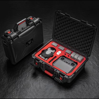 For DJI Mini 4 Pro STARTRC Drone Kit Waterproof ABS Suitcase Storage Box(Black Red) - Backpacks & Bags by STARTRC | Online Shopping UK | buy2fix