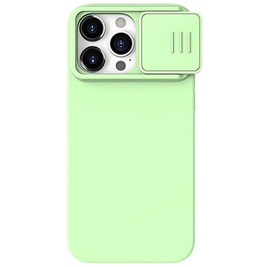 For iPhone 15 Pro NILLKIN CamShield MagSafe Liquid Silicone Phone Case(Green) - iPhone 15 Pro Cases by NILLKIN | Online Shopping UK | buy2fix