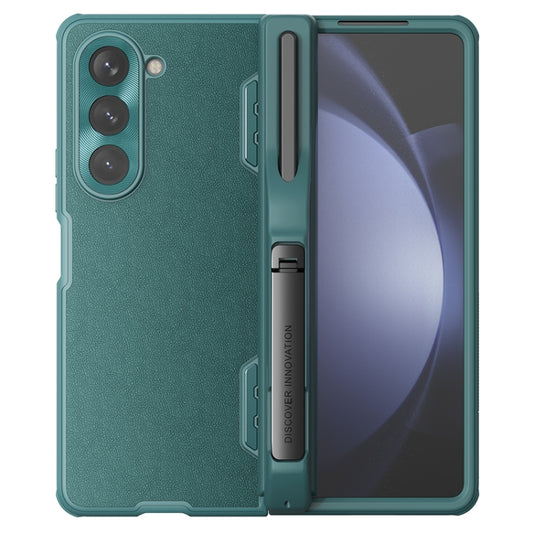 For Samsung Galaxy Z Fold5 NILLKIN CamShield Fold Series PC + TPU Phone Case with Pen Slot(Green) - Galaxy Z Fold5 Cases by NILLKIN | Online Shopping UK | buy2fix