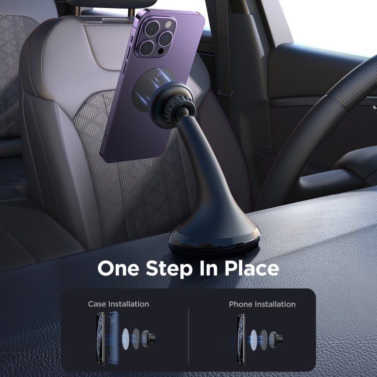 JOYROOM JR-ZS356 Magnetic Car Suction Cup Phone Holder(Black) - Car Holders by JOYROOM | Online Shopping UK | buy2fix