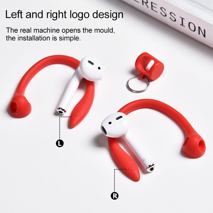 For AirPods 1 / 2 / AirPods Pro / Huawei FreeBuds 3 Wireless Earphones Silicone Anti-lost Lanyard Ear Hook(White) - Apple Accessories by buy2fix | Online Shopping UK | buy2fix