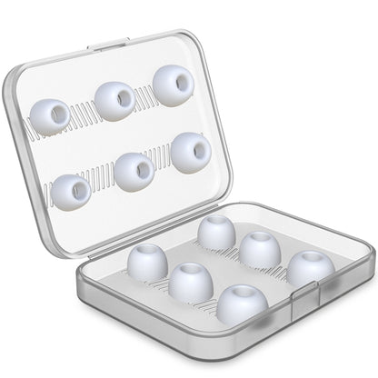 12 PCS Wireless Earphone Replaceable Silicone Ear Cap Earplugs for AirPods Pro, with Storage Box(White) - Apple Accessories by buy2fix | Online Shopping UK | buy2fix