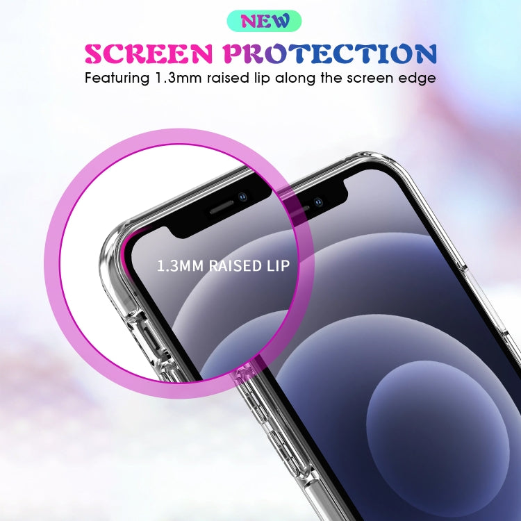 For iPhone 12 / 12 Pro Magsafe Case Simple Magnetic Ring All-inclusive Clear Crystal Acrylic PC +TPU Shockproof Case(Transparent) - iPhone 12 / 12 Pro Cases by buy2fix | Online Shopping UK | buy2fix